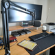 The PC mounted underneath this desk, which is a Fully Jarvis Bamboo Standing Desk with a Fully Jarvis Desk Shelf for the monitor (a Dell UltraSharp 34" Curved Ultrawide)